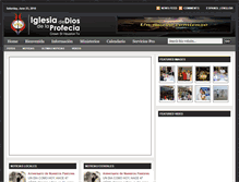 Tablet Screenshot of iglesiaprofecia.com